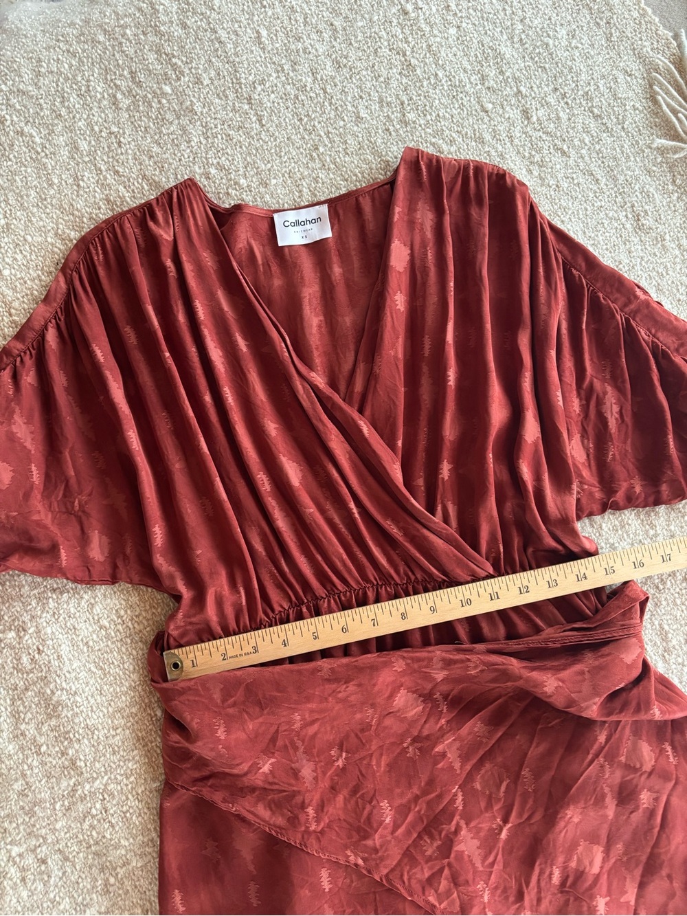 “Silk” Kimono Wrap Dress - Picture 10 of 12